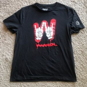 Warrior Double Viking Tee Shirt t-shirt mens medium black